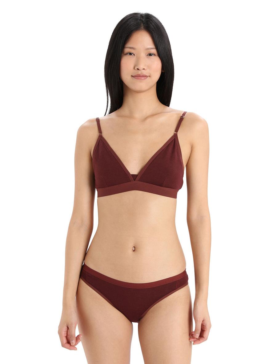 Soutien Gorge Icebreaker Merino Siren Femme Rouge | FR 1817ZUTG